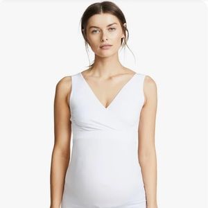 Ingrid & Isabel Crossover Maternity/Nursing Tank Sz S